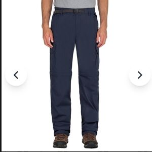 BC Clothing Mens Hiking Convertible Outdoor Cargo Pants - Navy - M X 30